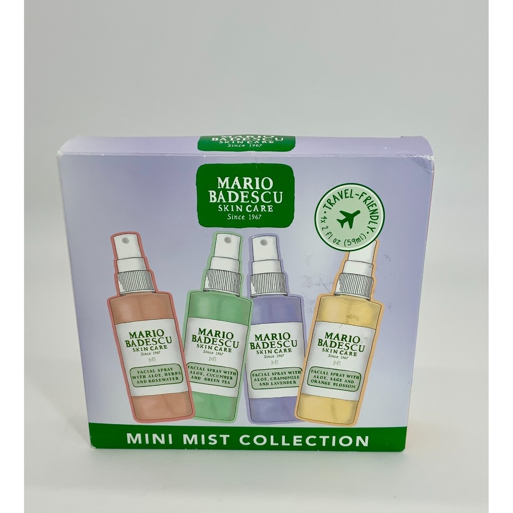 Mario Badescu Skin Care Mini Mist Collection Travel Size Mist Gift‎ Collection